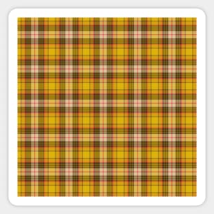 Buttercup  Black & Yellow Plaid Sticker